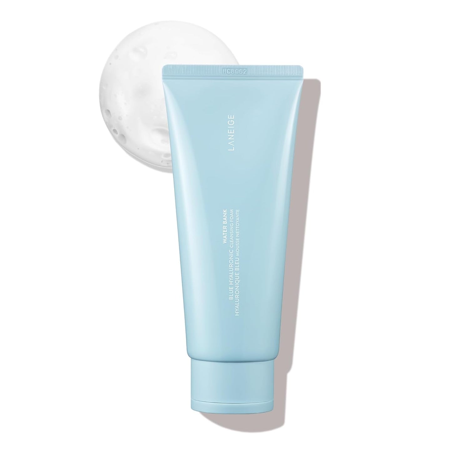 LANEIGE Water Bank Cleansing Foam - Hydrating Face Wash & Makeup Remover with Hyaluronic Acid | Smooth, Soft Skin