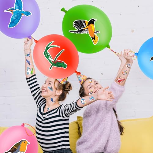 72-Pack Bird Birthday Party Favors with 24 Balloons & 48 Pre-Cut Tattoos