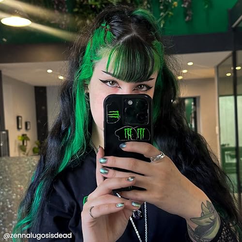 Arctic Fox Phantom Green Semi-Permanent Hair Dye 8 fl oz - Vegan, Cruelty-Free, Bright Forest Green, Custom Color Mixable