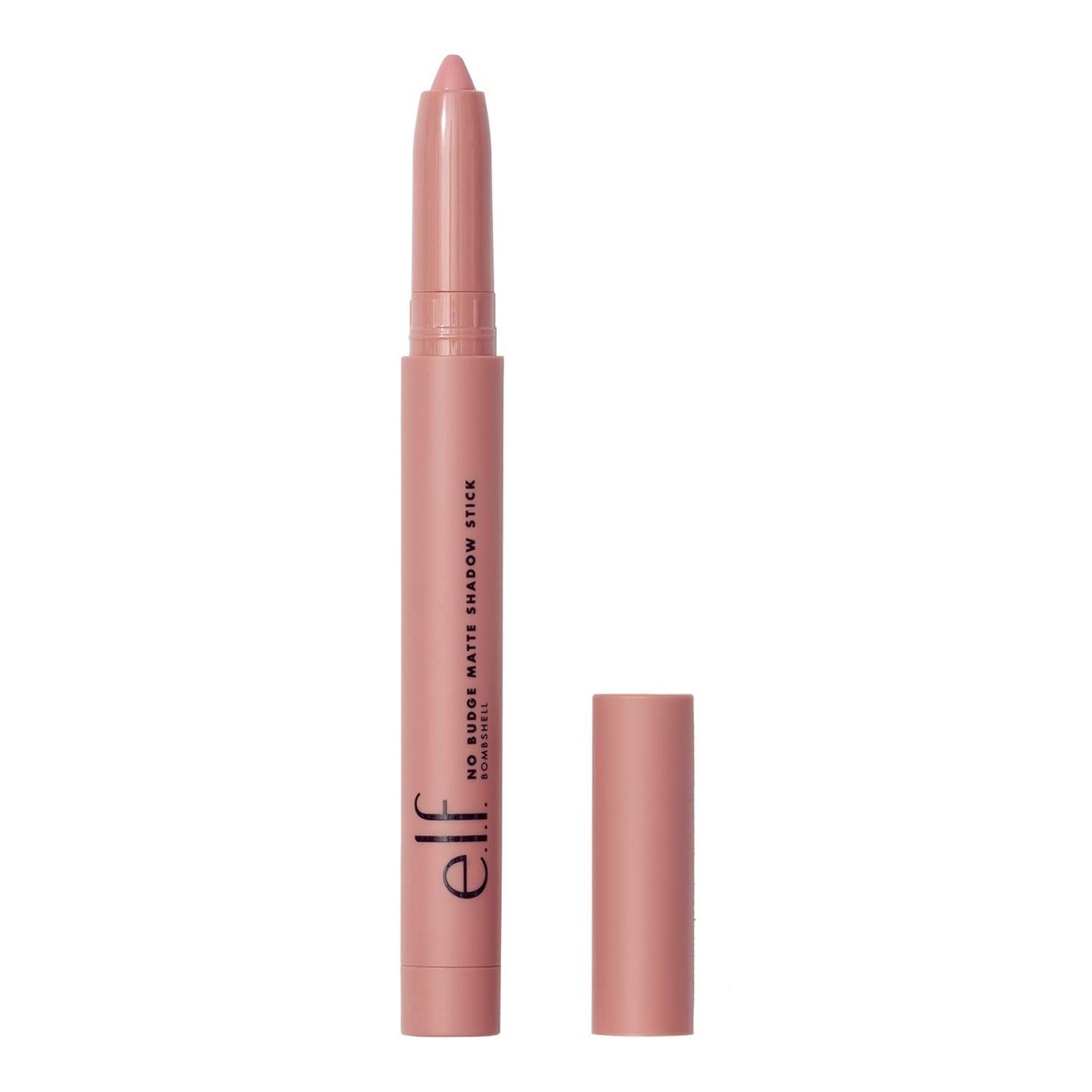 e.l.f. No Budge Matte Shadow Stick - Long-Wear Cream Eyeshadow, Vegan & Cruelty-Free | Bombshell Color