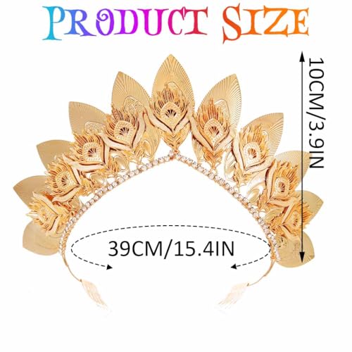 Yean Gold Leaf Crown Headband – Greek Goddess Roman Laurel Headpiece