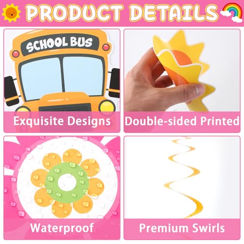 Cartoon Girls Hanging Swirls - Teacher Birthday Party Decorations