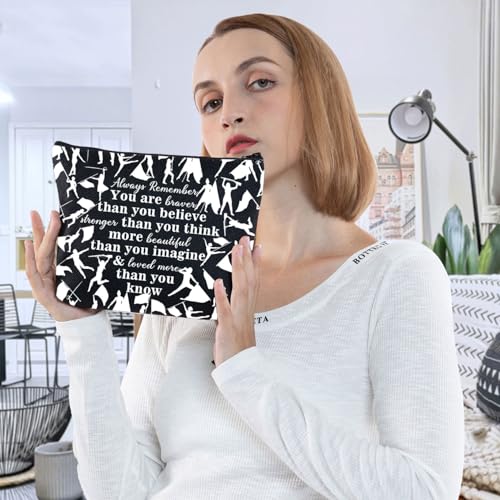 G2TUP Color Guard Gift Makeup Bag - New Flag Guard Themed Cosmetic Bag