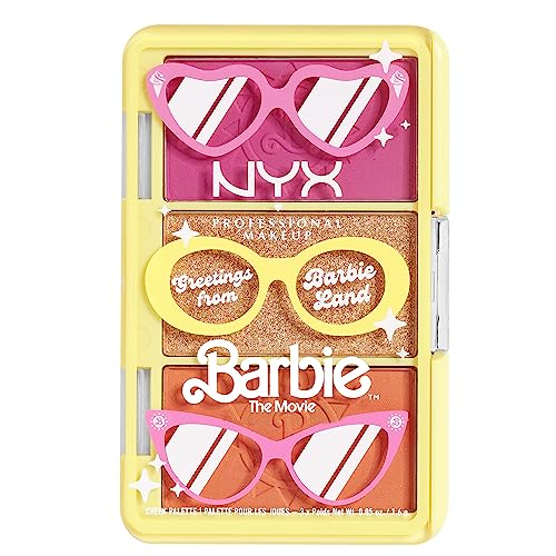 NYX Professional Makeup Barbie Mini Cheek Palette - Blush & Highlighter