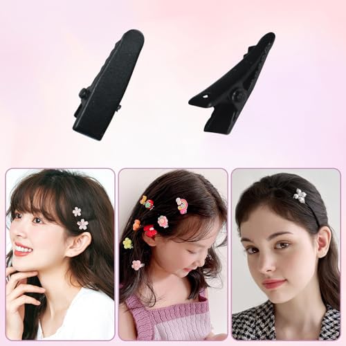 50 Pcs Small Metal Alligator Hair Clips - 1 Inch for Crafts & Styling