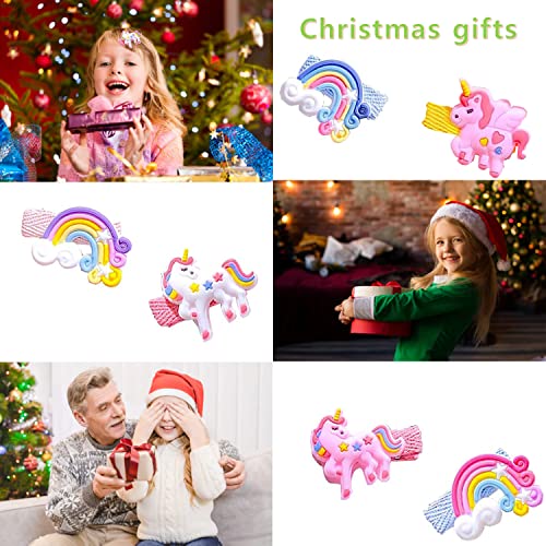 Cute Animal Hair Clips for Girls - 10 Pcs Colorful Barrettes