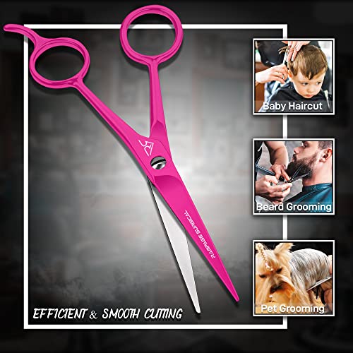Rampage Surgical Professional 6.5" Pink Japanese Hairdresser Scissors B-4