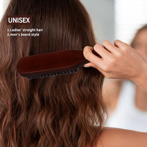 ROVDI 5-Piece Deluxe Boar Bristle Hair Brush & Comb Set