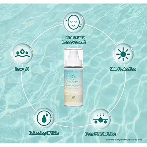 BUVLEY Ceramide Oxygen Face Mist - Low pH Hydrating Refreshing Spray (Variation 1)