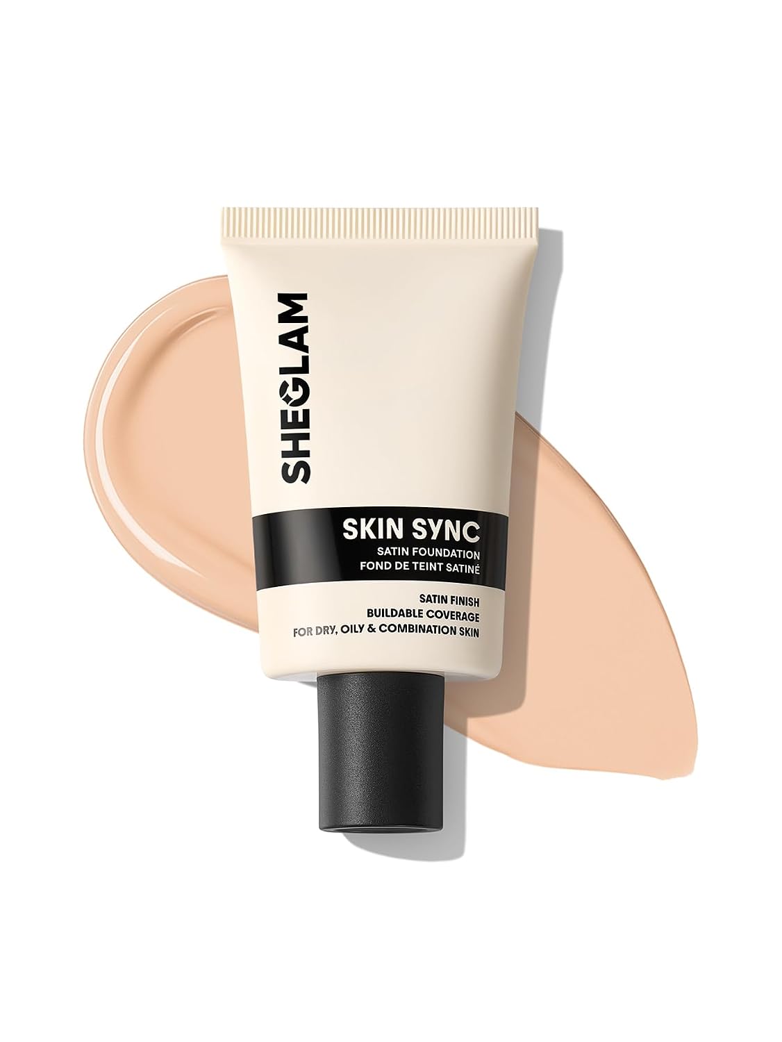 Satin Foundation - Skin Sync Formula for Flawless Finish | Buttercream Shade