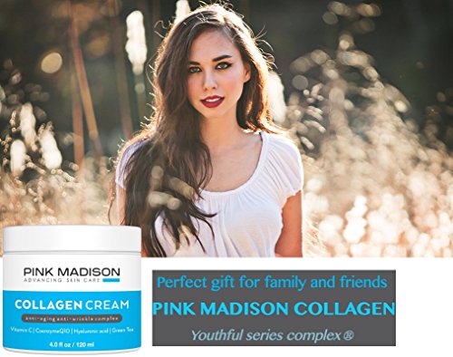 Pink Madison Collagen Serum Cream with Hyaluronic Acid - Anti-Aging & Wrinkle Treatment