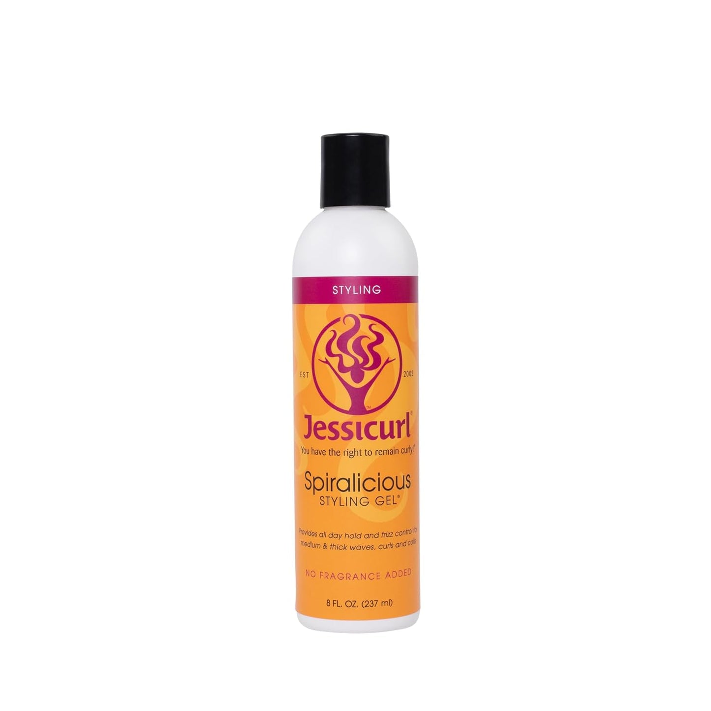 Jessicurl Spiralicious Gel - Citrus Lavender Curl Defining Gel for Frizz Control | 32 Fl Oz, All Hair Types