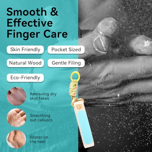 Double-Sided Hand and Finger File for Rock Climbers - Smooths Rips & Cracks
