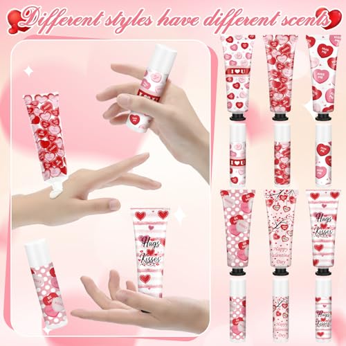 Demissle 12-Piece Hand Cream and Lip Balm Gift Set - Valentine Party Favors