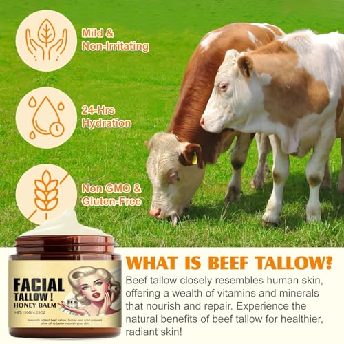 Beef Tallow Balm for Face - Nourishing & Hydrating Skin Care