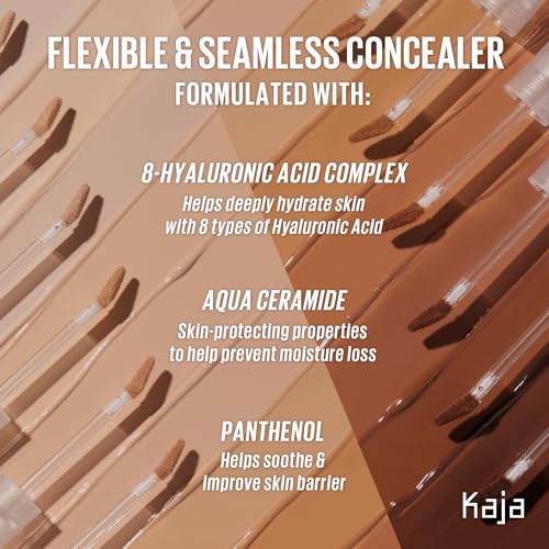 KAJA Don't Settle Liquid Concealer 04 Waffles - 0.21 Oz, Hydrating, Buildable Coverage