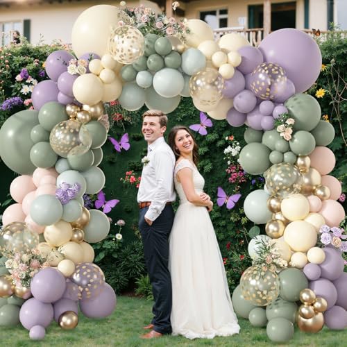 Amandir 173-Piece Pastel Balloon Arch Kit for Parties