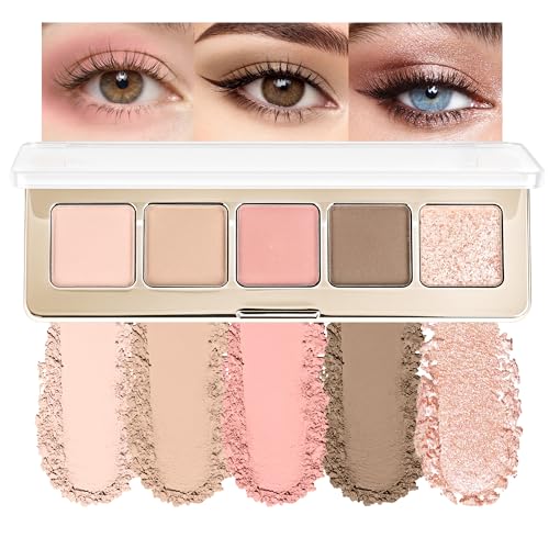 Anwuozu Taupe Plum Rose Eyeshadow Palette - Neutral Nude Matte & Shimmer Shades, 1 Count