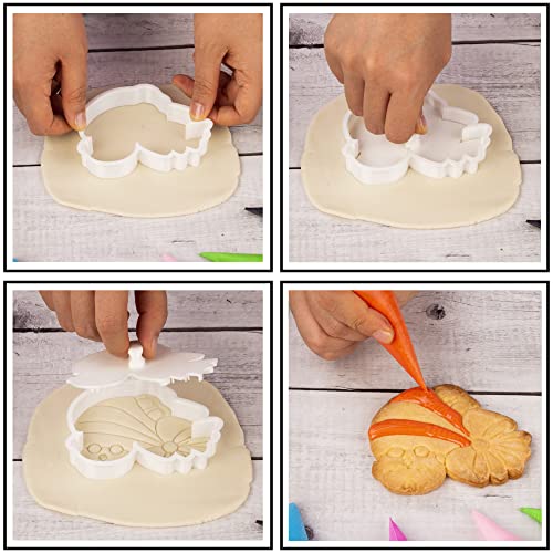 Baby Shower Cookie Cutters Set - 4 Fun Shapes for Baking