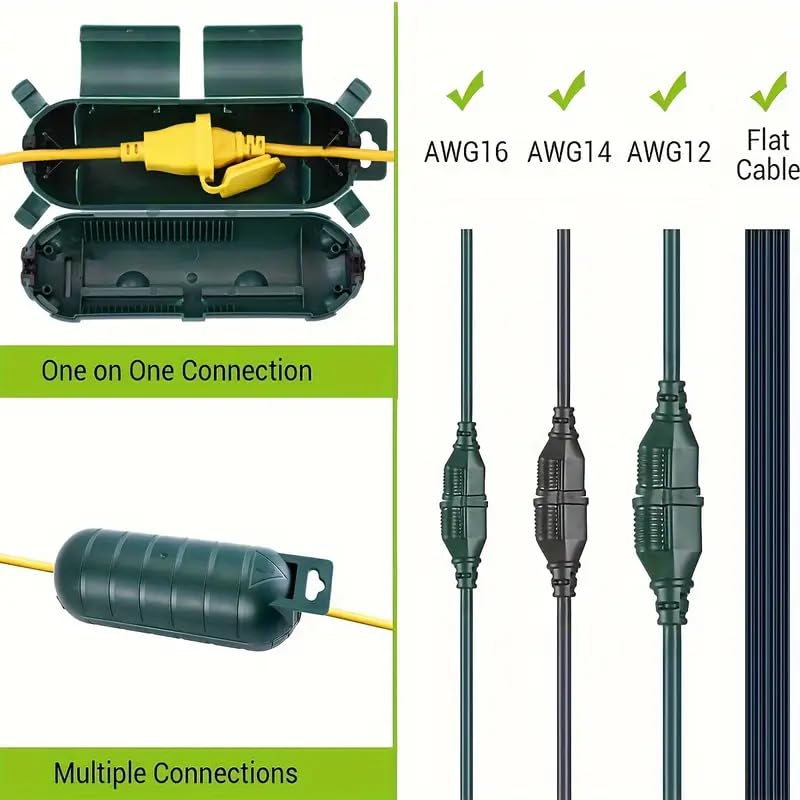 Waterproof Wire Protection Box - Electrical Safety Housing | Secure Orange Latches, Durable Design