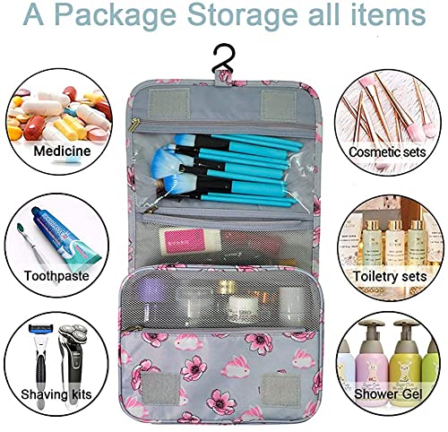 Trawila Hanging Toiletry Bag - Water-Resistant Travel Organizer for Cosmetics