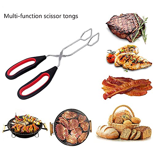 Alnicov Stainless Steel Scissor Tongs Set - 3 Sizes (9/11/13 Inch)