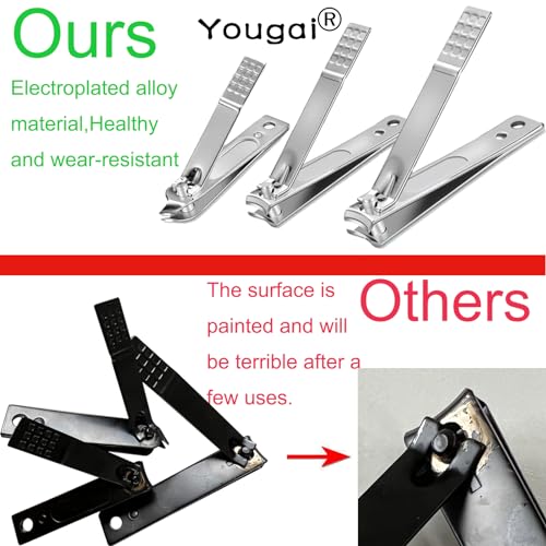 Yougai Nail Clippers Set - 18 Pcs Professional Manicure Pedicure Kit Gifts for Fathers Day Men Women, Stainless Steel Fingernail Toenail Cutters, Nail Care Grooming Tools with Leather Travel Case