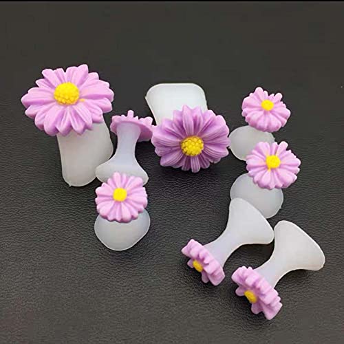BlingKingdom 16pcs Daisy Silicone Toe Separators for Pedicure