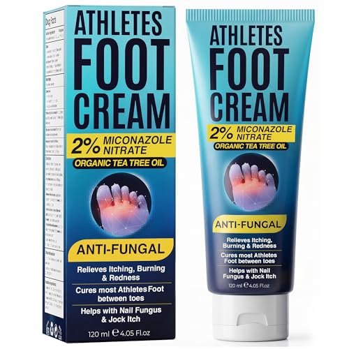 Athlete's Foot Cream - Antifungal Relief for Cracked Heels & Dry Skin