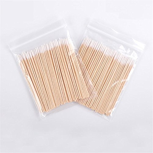 1000 Pcs Pointed Cotton Swabs with Wooden Handles for Makeup and Cleaning