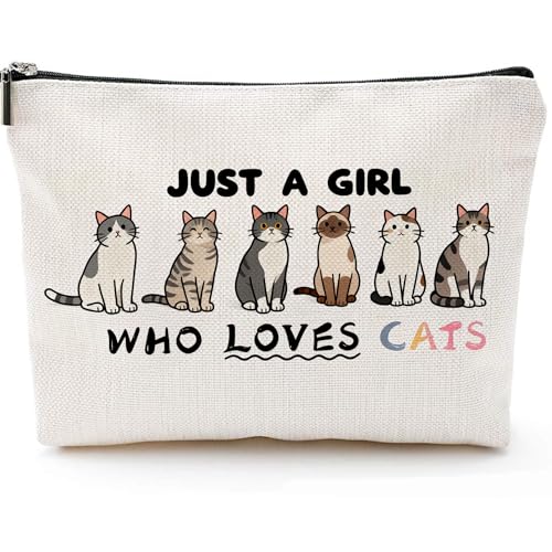 Choinn Cat Lovers Makeup Bag - Waterproof Cosmetic Pouch