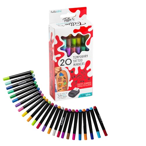 CEACO Hello Blink Temporary Tattoo Marker Refill Pack - 20 Colors
