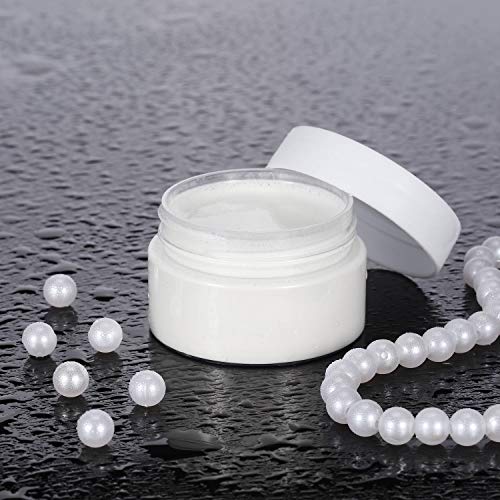 SATINIOR 6 Pack 3 oz Plastic Jars Containers with Lids Wide-mouth Refillable Leakproof Reusable Round Empty Jars for Travel Cosmetic Dry Food Spice Candy Cookie Home Kitchen Organizing(White)