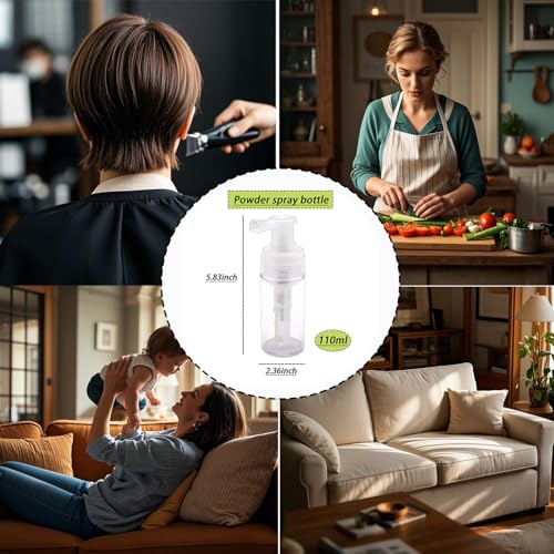 110ml Portable Leakproof Travel Spray Bottle for Cosmetics & Powder