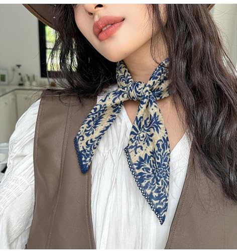 Large Cotton Bandana Headband for Women - 28x28 inch Hair Scarf
