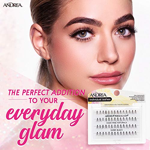 Andrea Knot-Free Naturals Individual Lashes - Short Black 2 Pack