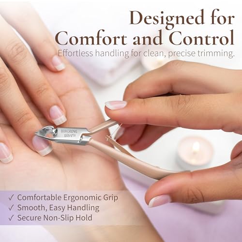 BOXGROVE Beauty Professional Double Spring Cuticle Cutter & Pusher