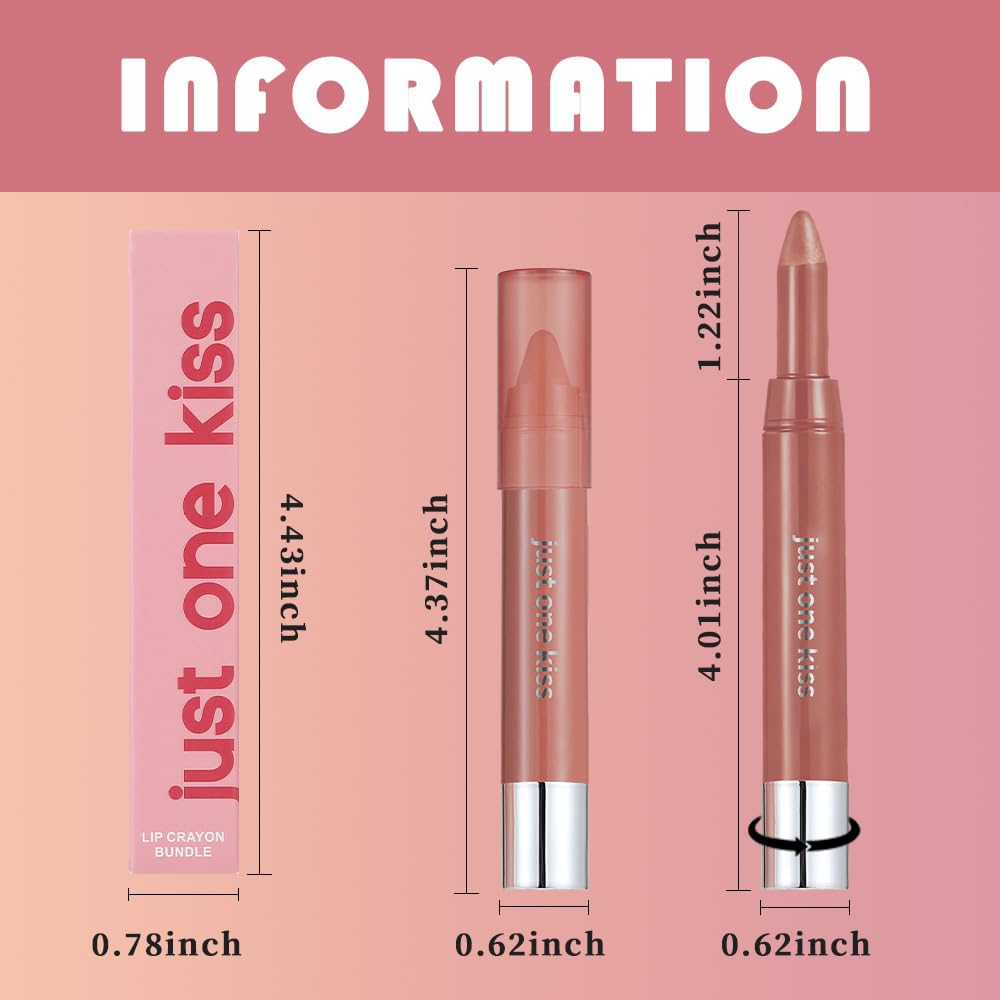 Hydrating Cream Lipstick - Maroon Lip Crayon for Women | Moisturizing, Smooth Application, Natural Finish, 06