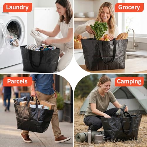 DURASACK Extra-Large Reusable Shopping Bag - Heavy Duty Tote, Pack of 2