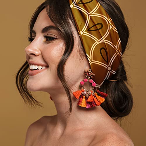 Karma Light Blue Wide Fabric Headband for Women - Versatile Hair Scarf