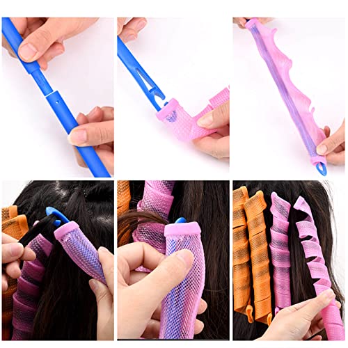 Orgrimmar 30PCS No Heat Magic Hair Curlers for Extra Long Hair (55cm)
