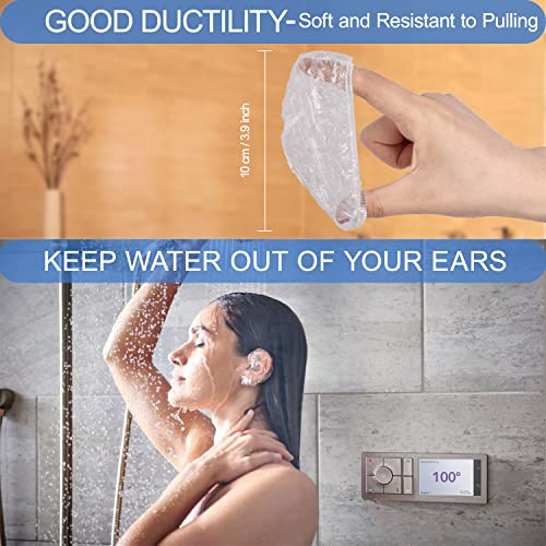 130 Pcs Waterproof Shower Caps & Ear Covers Set - Hair & Ear Protection