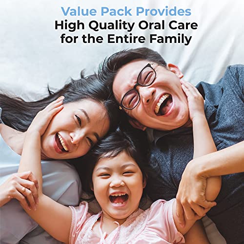 Reach Advanced Design Soft Toothbrush Pack of 6 with Cap & Tongue Scraper