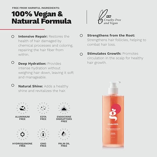 Be Bold Ginger Milk Intensive Repair Shampoo - 8 Fl Oz for Dry & Damaged Hair