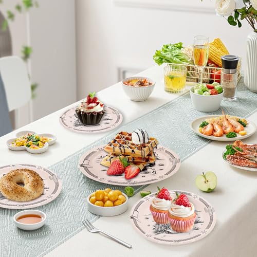 Cowboy Party Supplies Set for 20 | 60PCS Disposable Plates & Napkins
