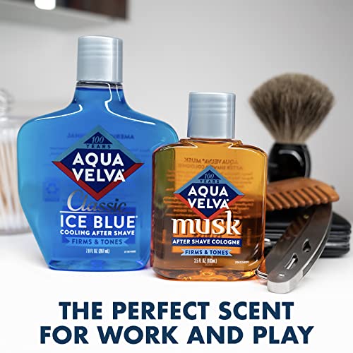 Aqua Velva Classic Ice Blue After Shave, 7 oz - Soothing & Refreshing