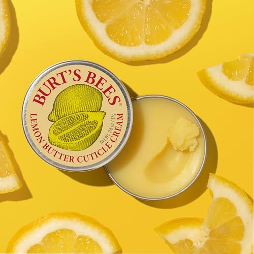 Burt’s Bees Lemon Butter Cuticle Cream - Natural Nail Treatment, 3-Pack