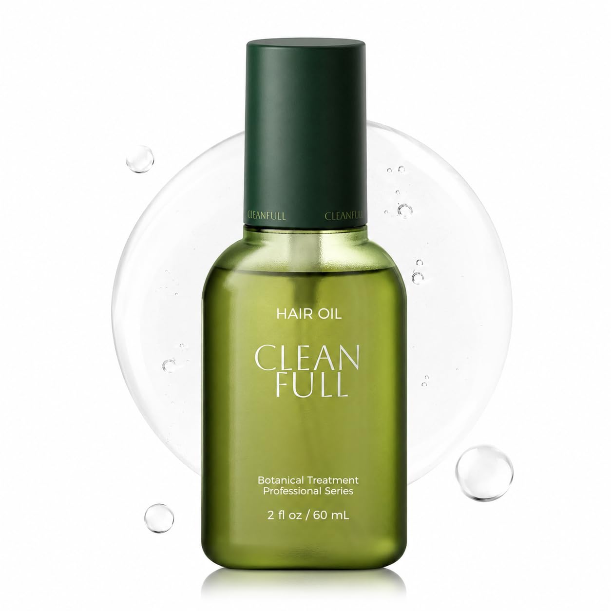 Botanical Hair Oil - Lightweight Leave-In Serum for Dry & Damaged Hair | Heat Protection, Frizz Control, Vegan (2 fl oz)