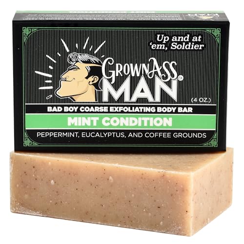 Grown Ass Man Co. Mint Condition Coarse Exfoliant Body Bar