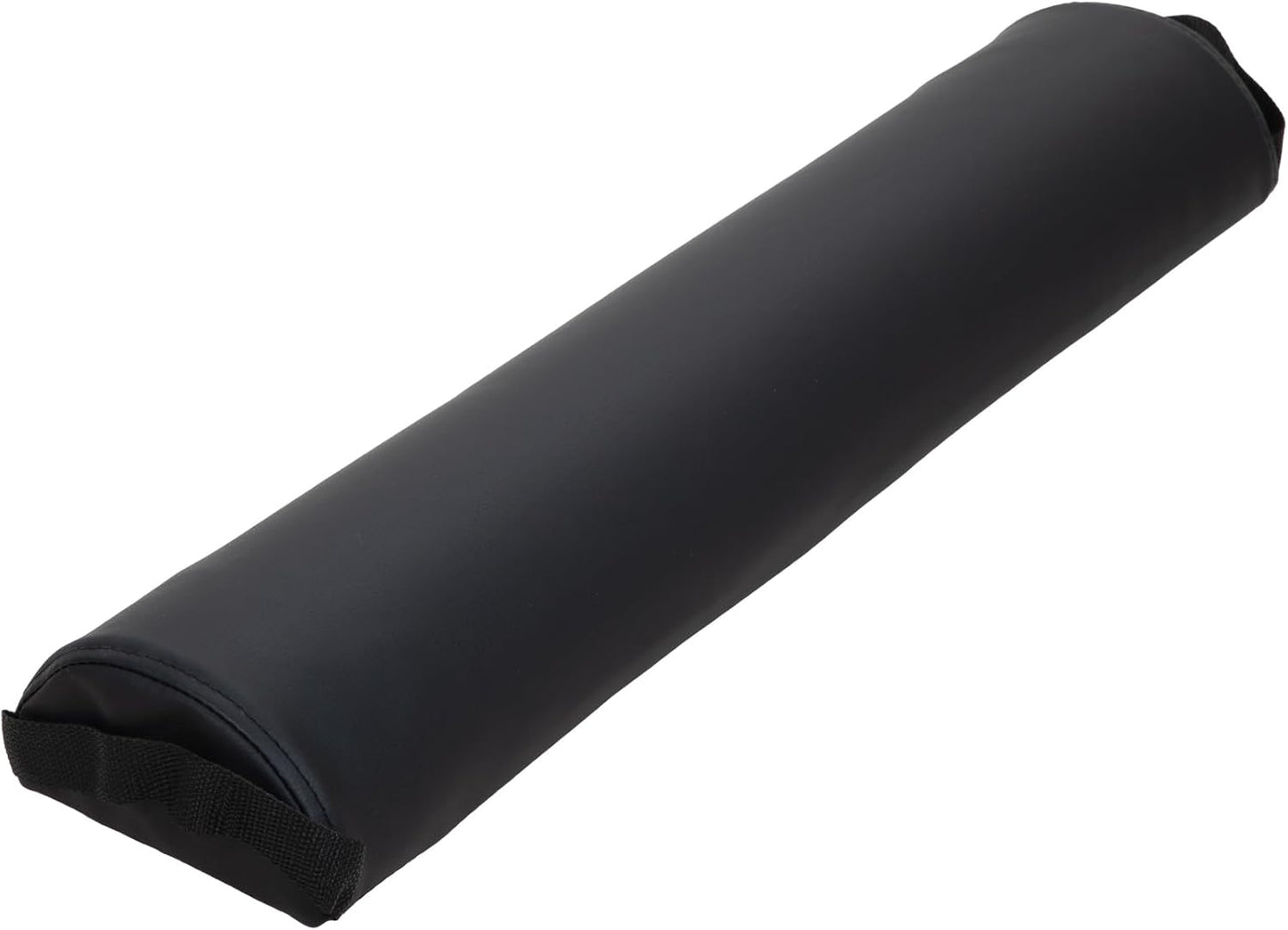 Premium Half-Round Bolster Pillow - Oil & Stain-Resistant Massage & Yoga Support | 6"W x 3"H x 26"L, Black